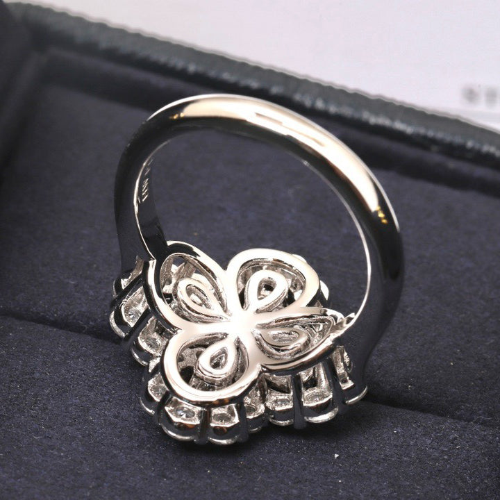 ¡®Star¡¯LOOP RING FULL MOTIF DIAMOND 16MM SILVE