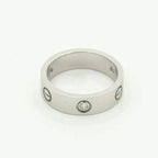 ¡®Star¡¯LOVE RING 5.5MM 3 DIAMONDS SILVER