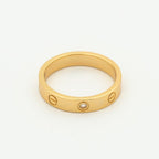 ¡®Star¡¯LOVE RING 4MM 1 DIAMOND PINK GOLD