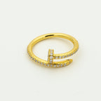 ¡®Star¡¯JUSTE RING 1.8MM GOLD DIAMONDS