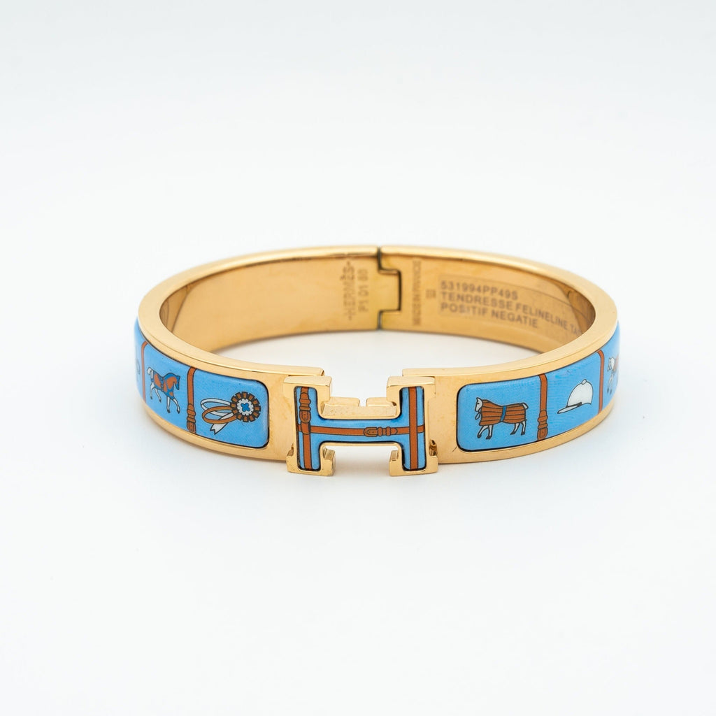 ¡®Star¡¯H PINK GOLD BRACELET BLUE CERAMIC