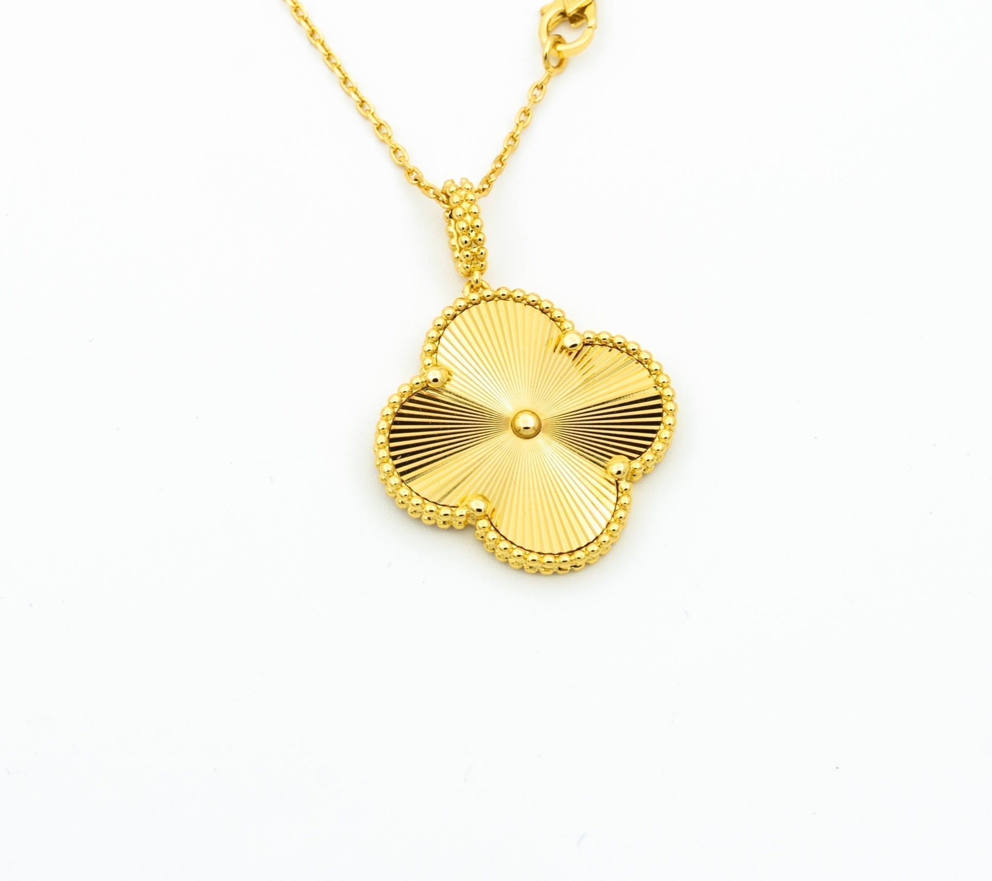 ¡®Star¡¯CLOVER 25MM PEDANT NECKLACE GOLD