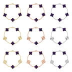 [Star]New CLOVER 5 MOTIF PURPLE STRIPES BRACELET COLLECTION