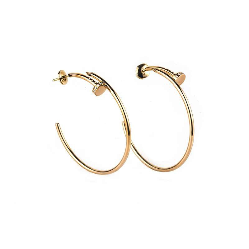 ¡®Star¡¯JUSTE EARRINGS GOLD DIAMONDS 1.8MM
