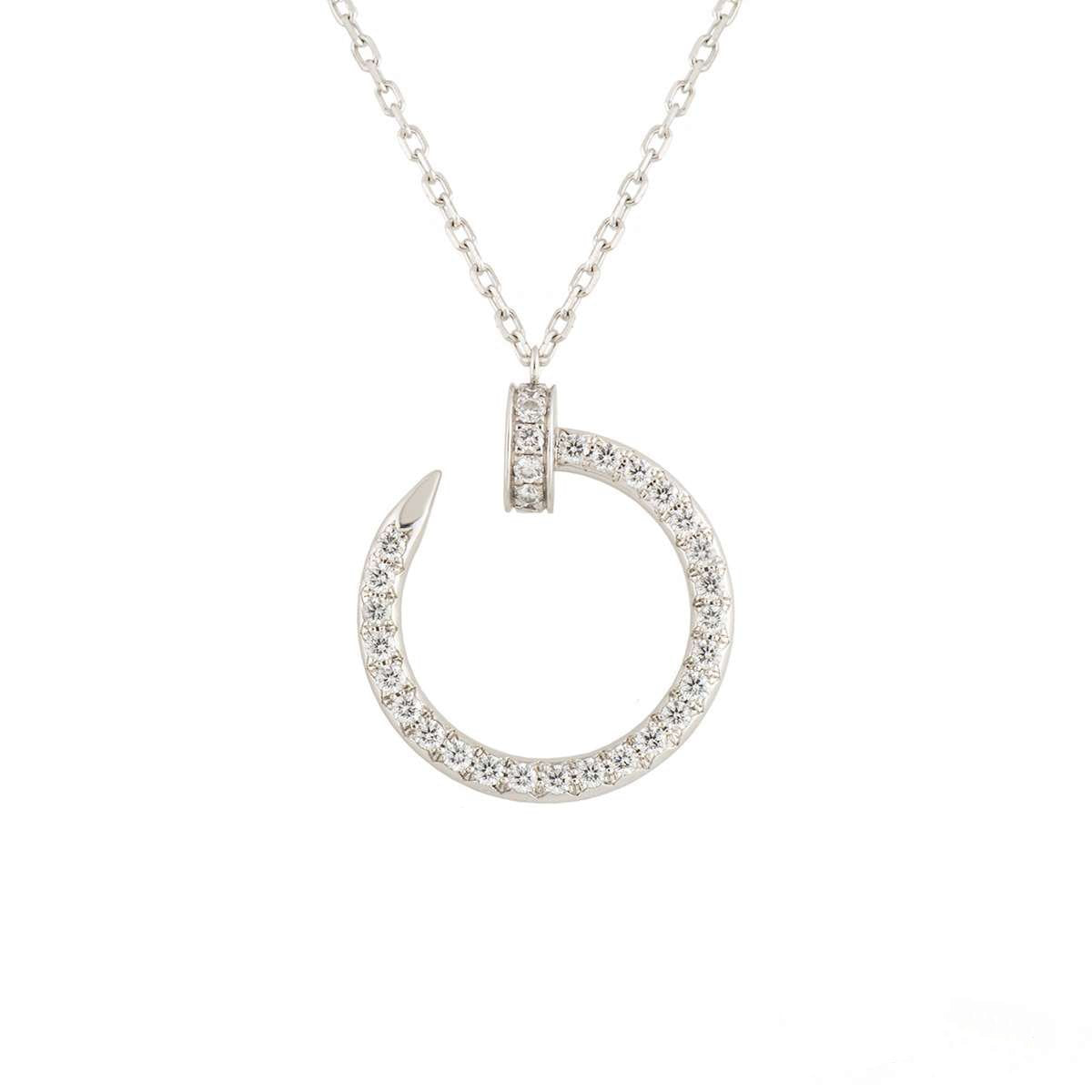 ¡®Star¡¯JUSTE NECKLACE SILVER DIAMONDS