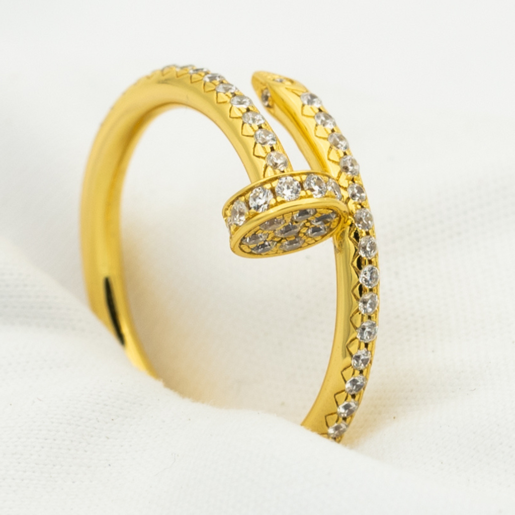 ¡®Star¡¯JUSTE RING 1.8MM GOLD DIAMONDS