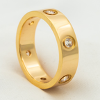 ¡®Star¡¯LOVE RING 5.5MM 6 DIAMONDS PINK GOLD