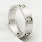 ¡®Star¡¯LOVE RING 5.5MM 6 DIAMONDS SILVER