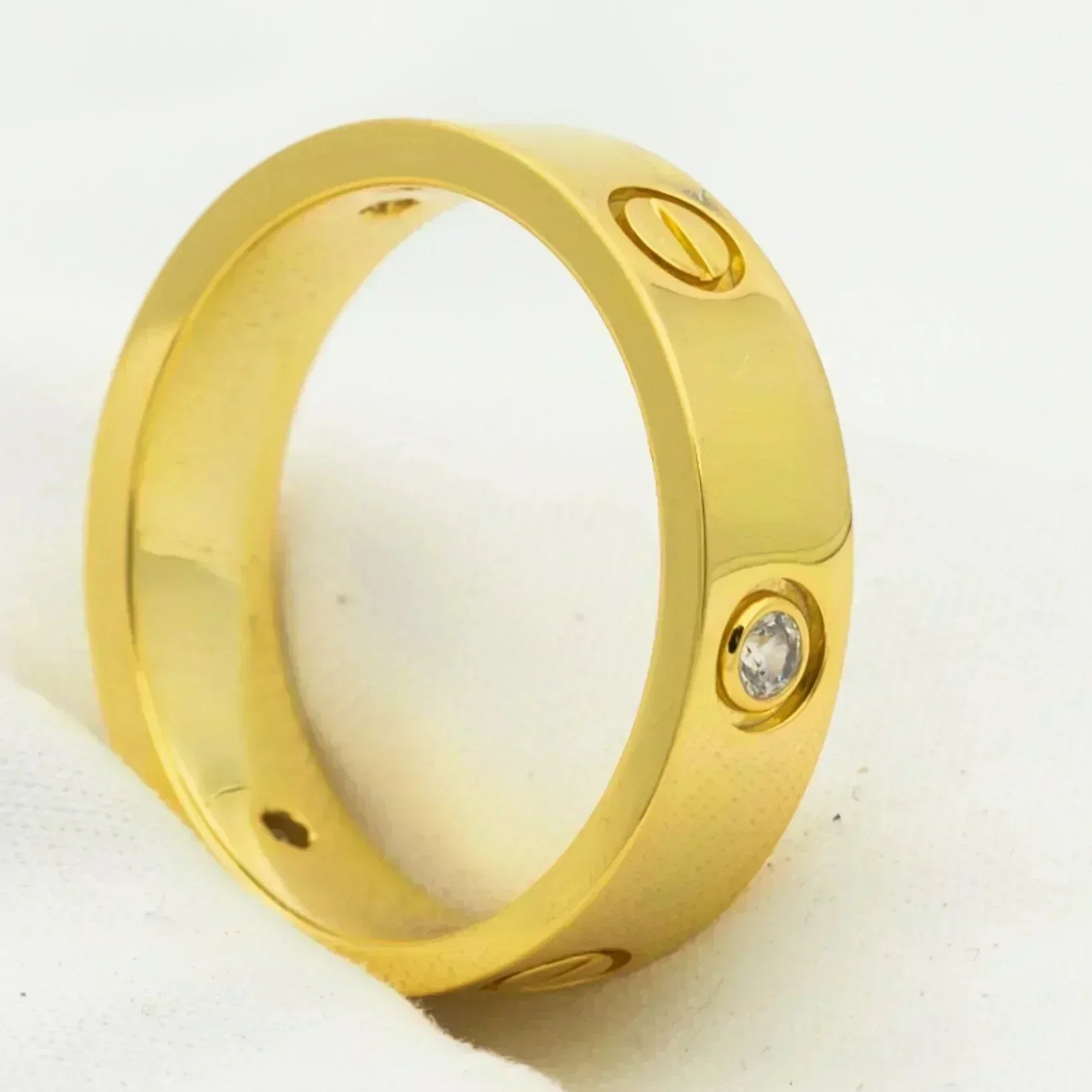 ¡®Star¡¯LOVE RING 5.5MM 3 DIAMONDS GOLD