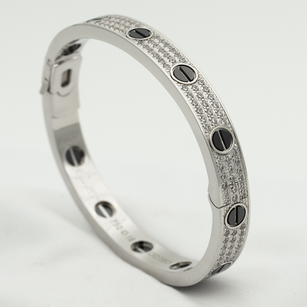 ¡®Star¡¯LOVE BRACELET 6.1MM DIAMOND-PAVED CERAMIC
