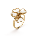¡®Star¡¯SWEET CLOVER WHITE MOP RING