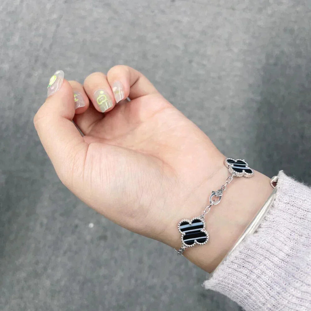 [Star]New  CLOVER 5 MOTIF PULSAR STONE BRACELET COLLECTION