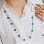 ¡®Star¡¯CLOVER 20 MOTIFS TURQUOISE GOLD