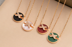 ¡®Star¡¯JEUX DE PINK GOLD DIAMOND NECKLACE