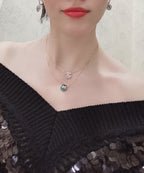 ¡®Star¡¯JEUX DE PINK GOLD DIAMOND NECKLACE