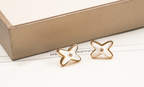 ¡®Star¡¯JEUX DE WHITE MOP PINK GOLD DIAMOND EARRINGS
