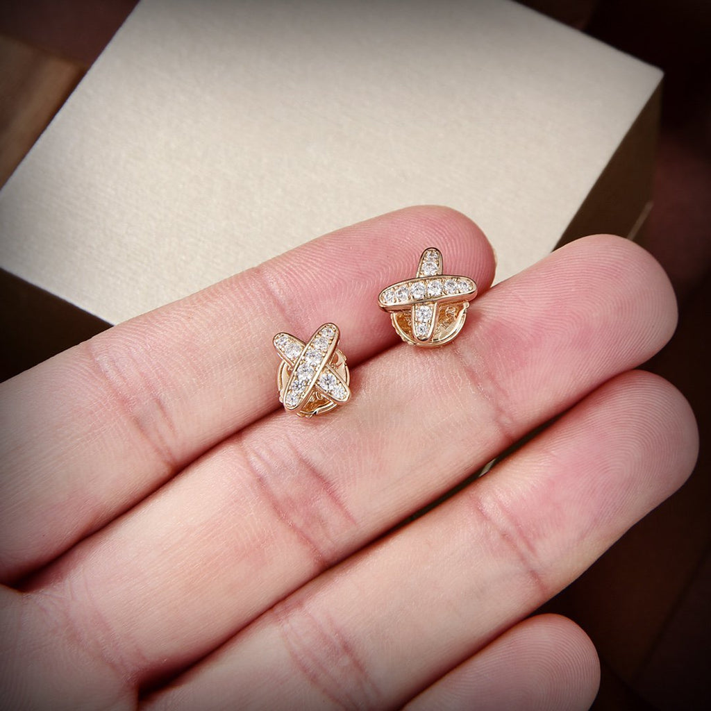 ¡®Star¡¯JEUX DE GOLD DIAMOND EARRINGS