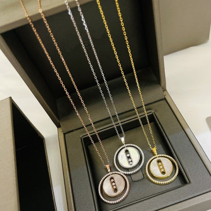 [moco jewelrys ]moco jewelrys MOVE MM NACRE BLANCHE DIAMOND NECKLACE