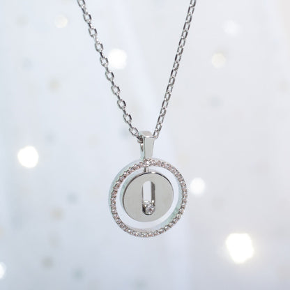 [moco jewelrys ]moco jewelrys MOVE PM NECKLACE SILVER DIAMOND