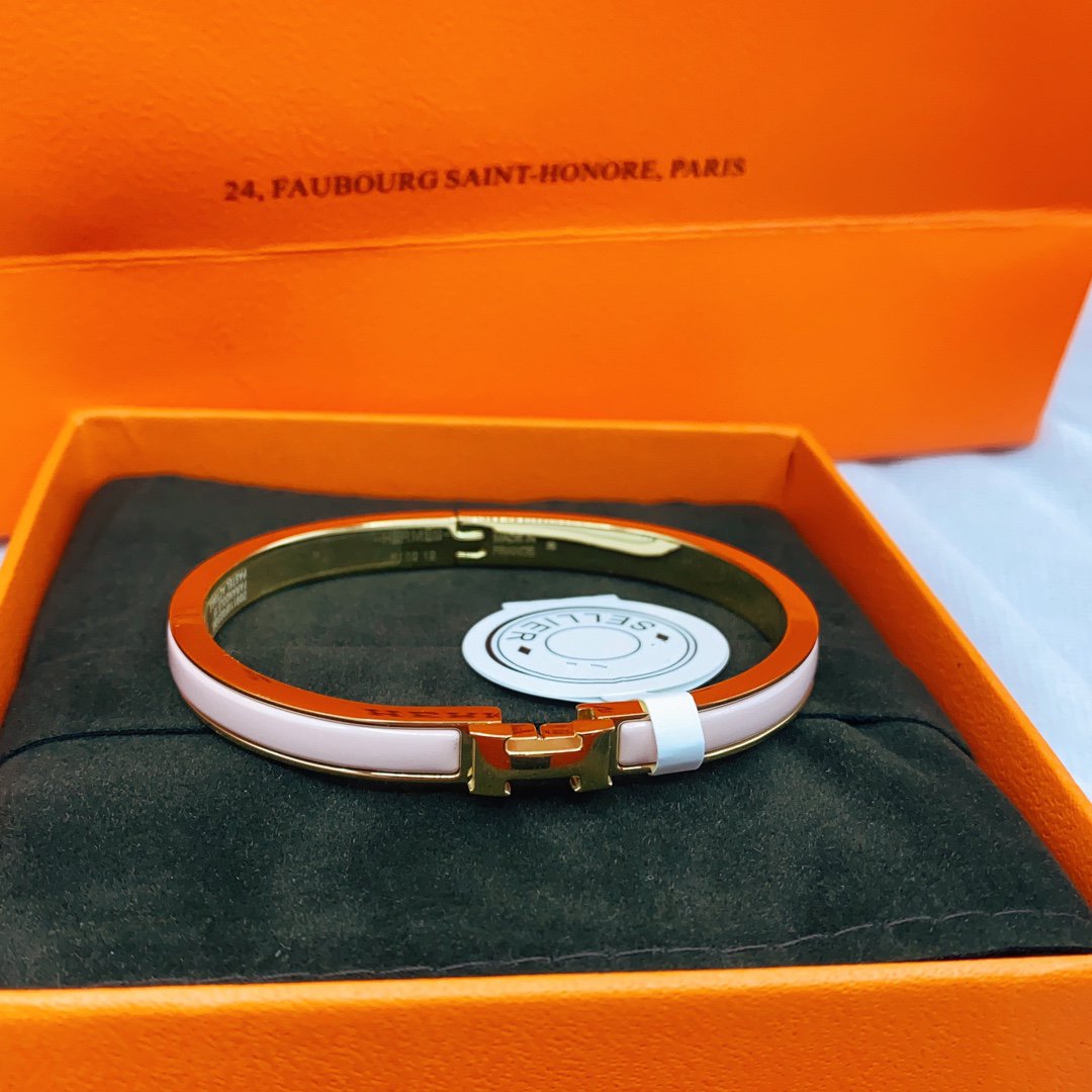 ¡®Star¡¯CLASSIC HM CLIC  PINK 8MM ENAMEL BRACELET