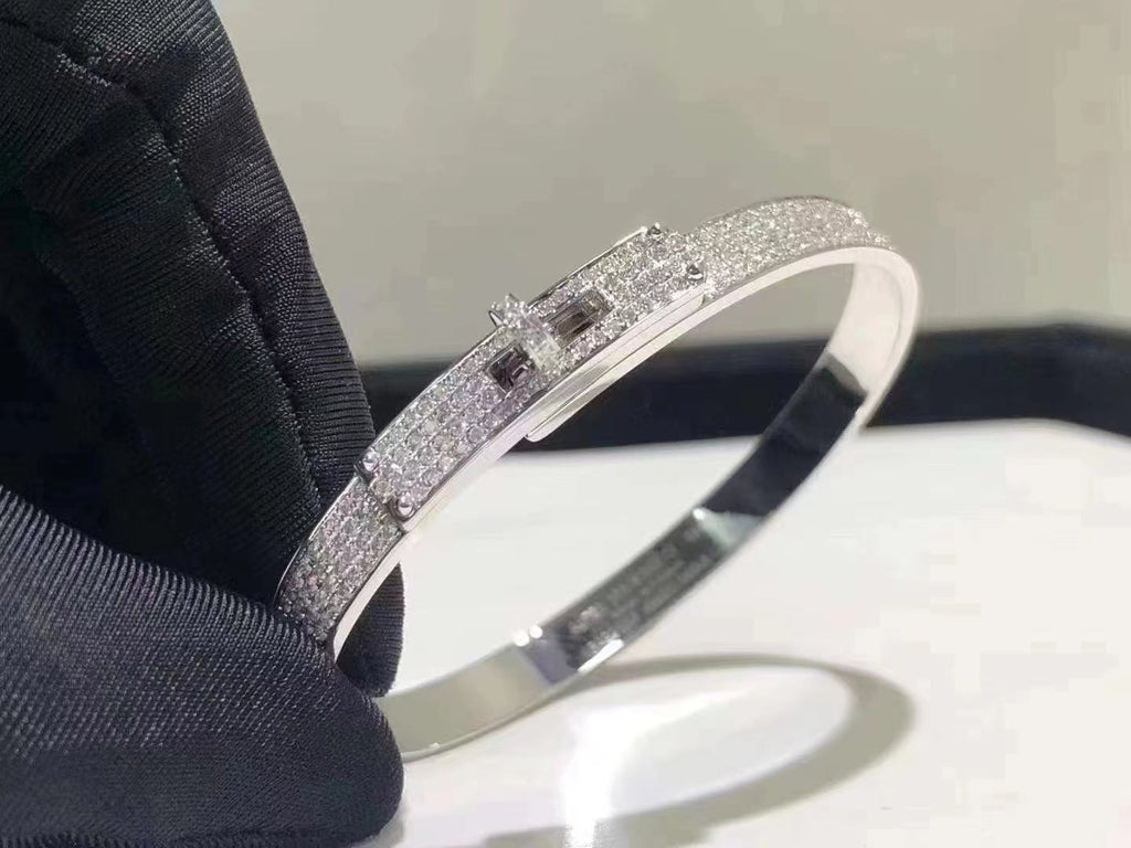 ¡®Star¡¯HM KELLY BRACELET IN SILVER AND FULL PAVE DIAMOND