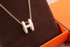 ¡®Star¡¯HM CLIC YELLOW ENAMEL GOLD NECKLACE