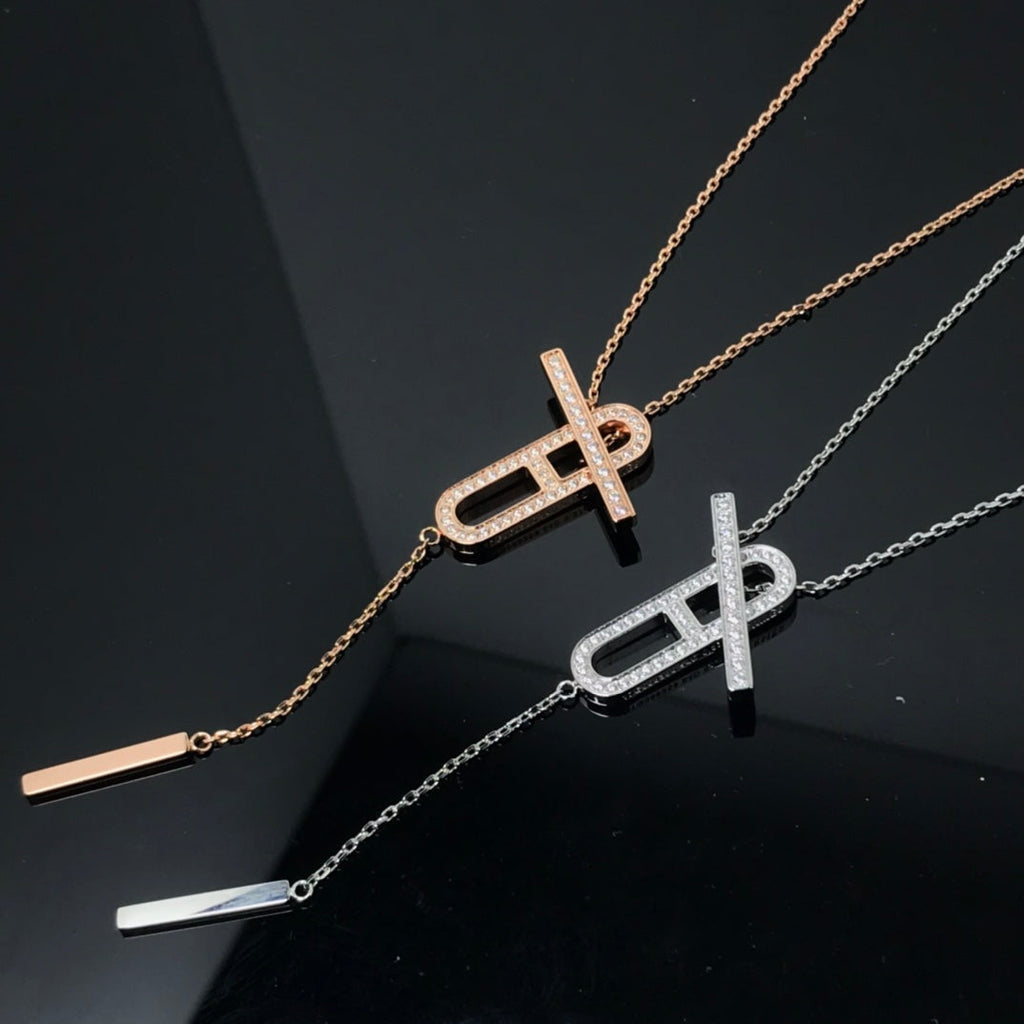 ¡®Star¡¯HM NECKLACE PLATINUM ROSE GOLD DIAMOND