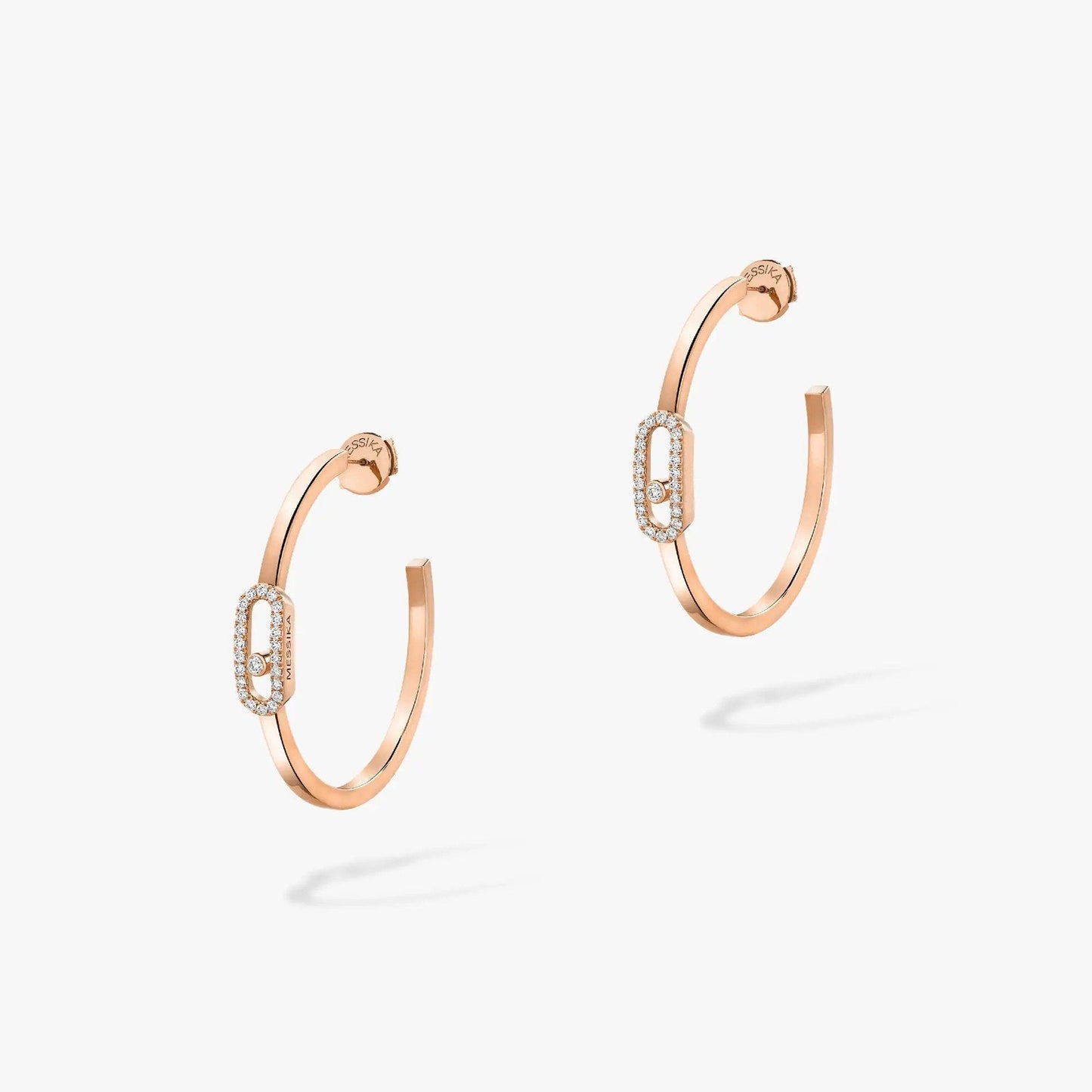 [moco jewelrys ]CREOLES MOVE UNO PM DIAMOND EARRINGS