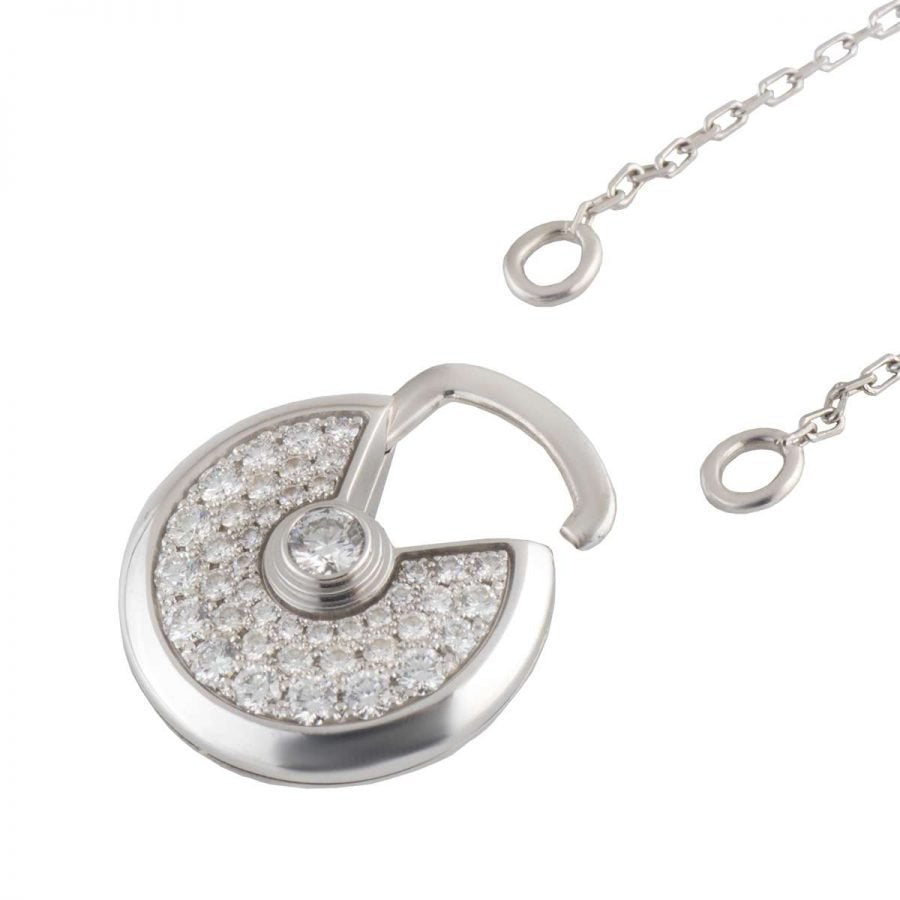 ¡®Star¡¯AMULETTE SILVER FULL DIAMOND NECKLACE