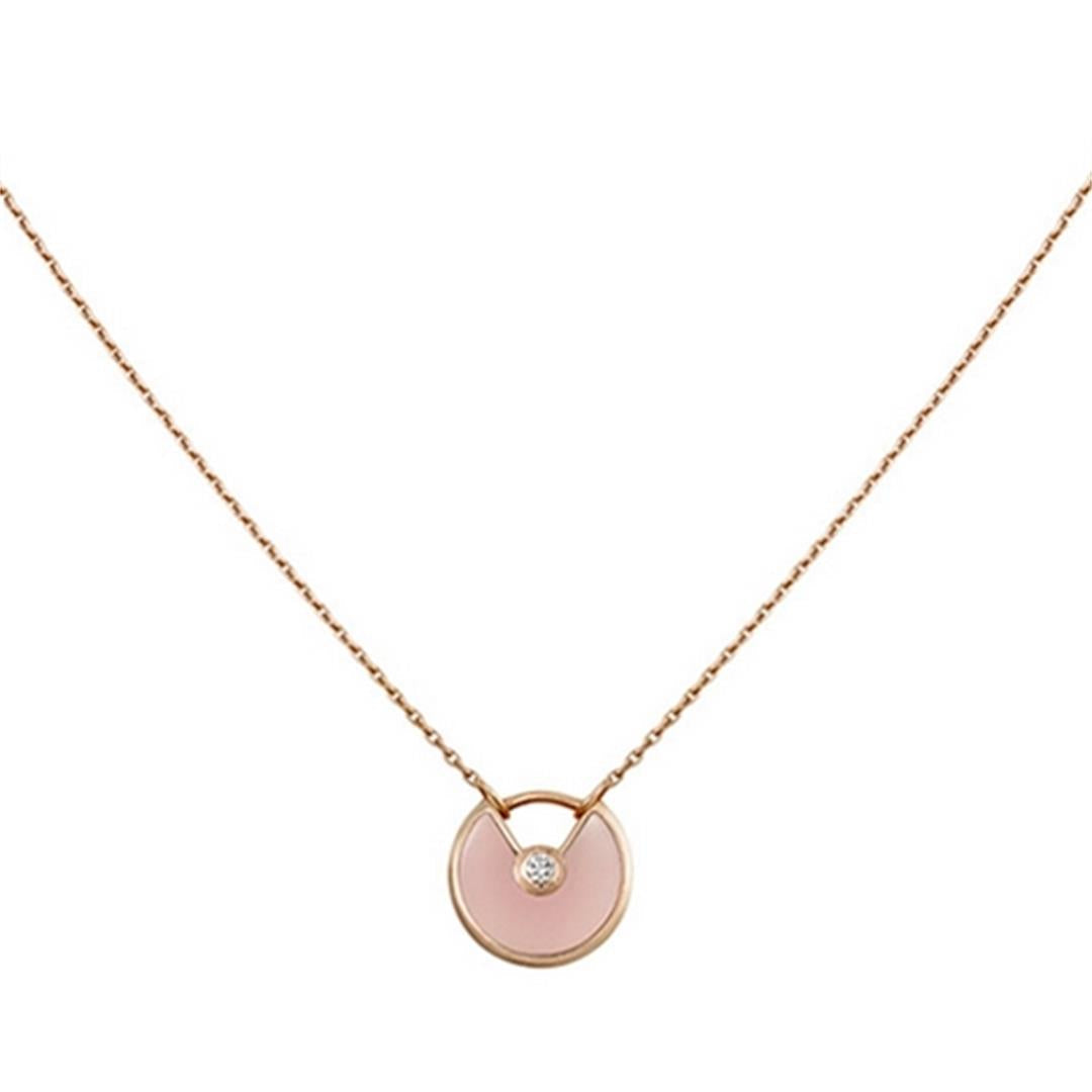 ¡®Star¡¯AMULETTE ROSE GOLD PINK MOP NECKLACE
