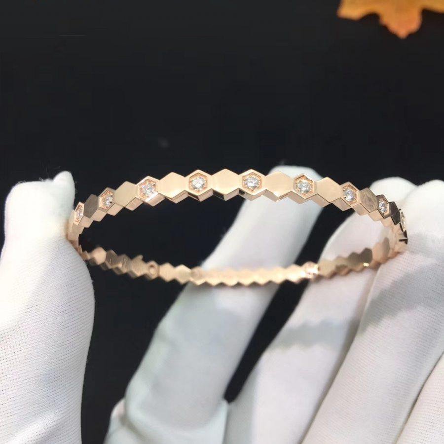 ¡®Star¡¯BEE LOVE PINK GOLD DIAMOND BRACELET