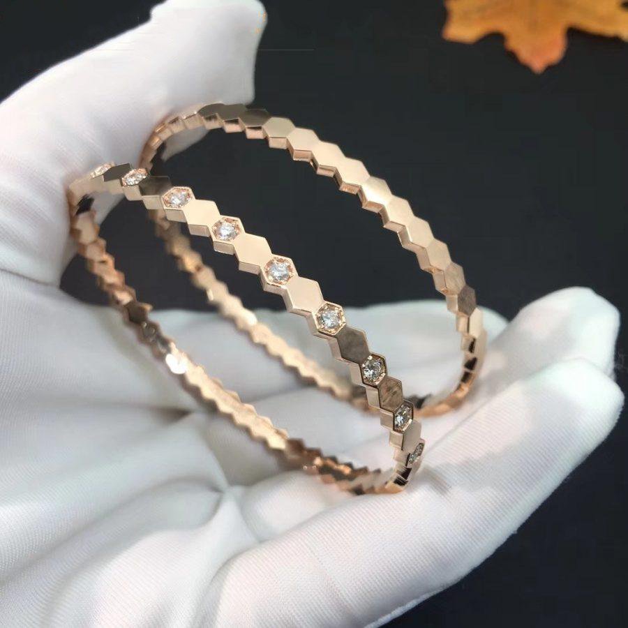 ¡®Star¡¯BEE LOVE PINK GOLD DIAMOND BRACELET