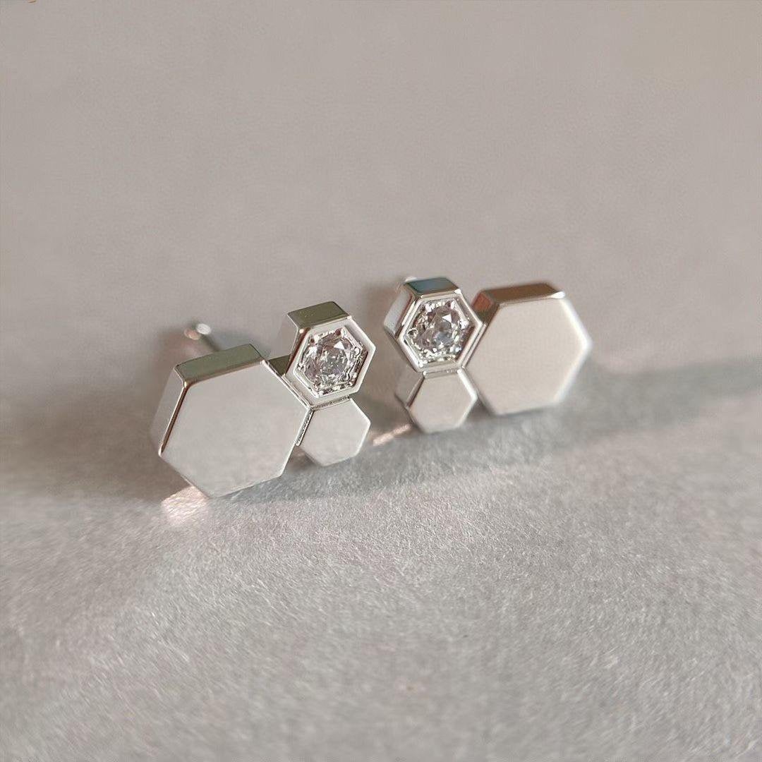 ¡®Star¡¯BEE LOVE SILVER DIAMOND EARRINGS