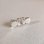 ¡®Star¡¯BEE LOVE SILVER DIAMOND EARRINGS