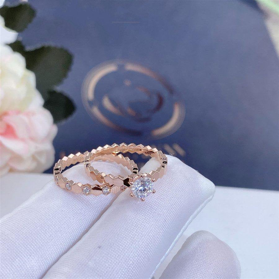 ¡®Star¡¯BEE LOVE RING PINK GOLD 1 DIAMOND