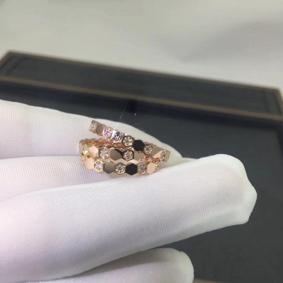 ¡®Star¡¯BEE LOVE RING PINK GOLD DIAMOND