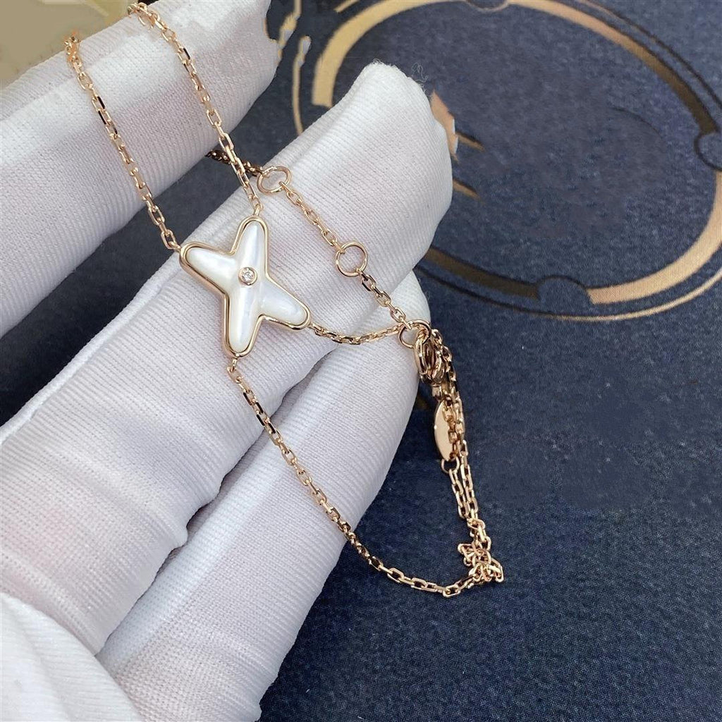 ¡®Star¡¯JEUX BRACELET WHITE MOP PINK GOLD 1 DIAMOND