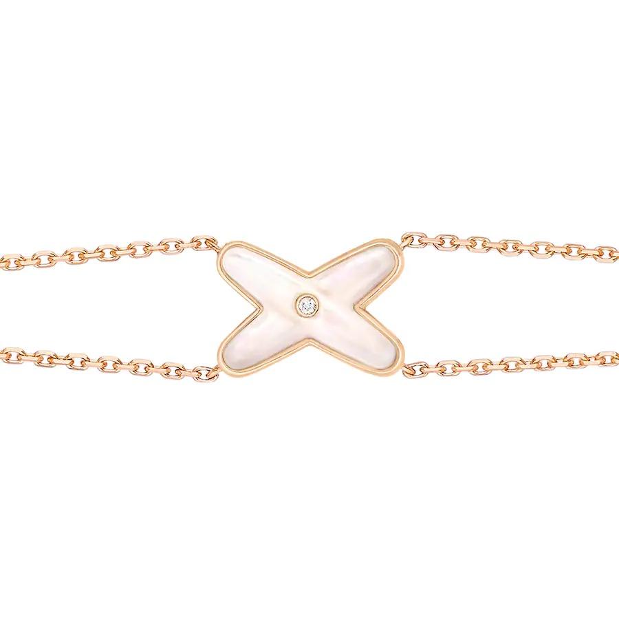 ¡®Star¡¯JEUX BRACELET WHITE MOP PINK GOLD 1 DIAMOND