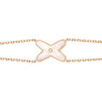 ¡®Star¡¯JEUX BRACELET WHITE MOP PINK GOLD 1 DIAMOND