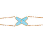 ¡®Star¡¯JEUX BRACELET TURQUOISE PINK GOLD 1 DIAMOND