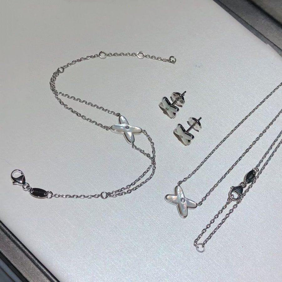 ¡®Star¡¯JEUX BRACELET WHITE MOP SILVER 1 DIAMOND