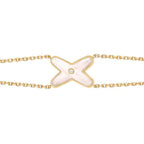 ¡®Star¡¯JEUX BRACELET WHITE MOP GOLD 1 DIAMOND