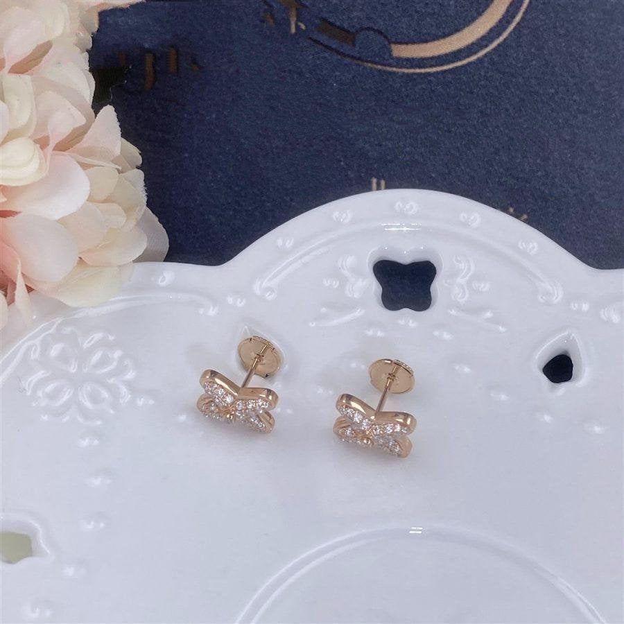 ¡®Star¡¯JEUX DE PINK GOLD DIAMOND EARRINGS