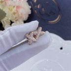 ¡®Star¡¯JEUX DE PINK GOLD DIAMOND EARRINGS