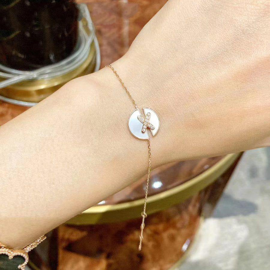 ¡®Star¡¯JEUX DE BRACELET MOP PINK GOLD DIAMONDS