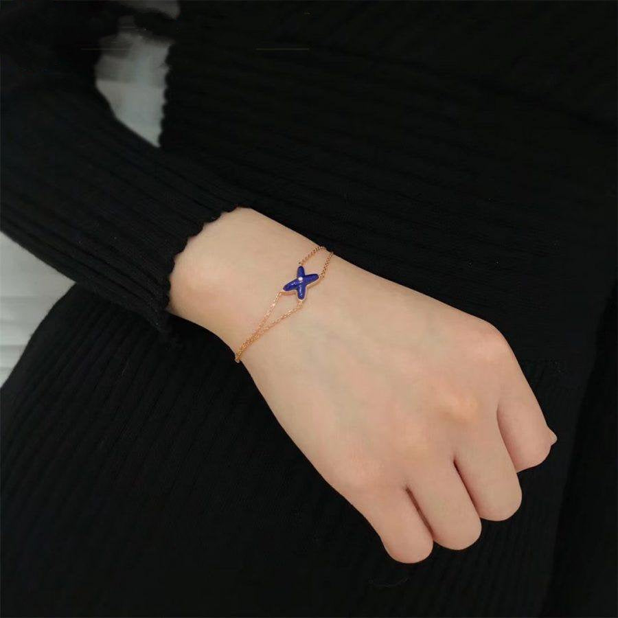 ¡®Star¡¯Hollow Design Four-Leaf Clover Flower Shape Ring