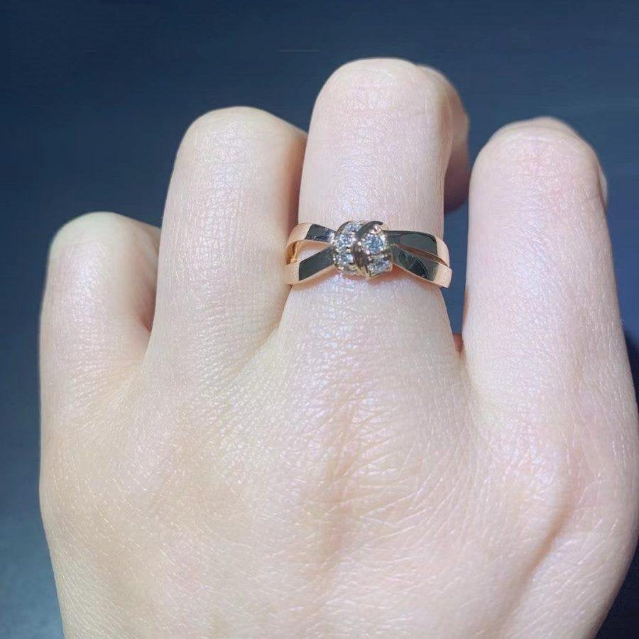 ¡®Star¡¯LIENS RING PINK GOLD DIAMOND