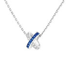 ¡®Star¡¯LIENS DIAMOND SILVER NECKLACE