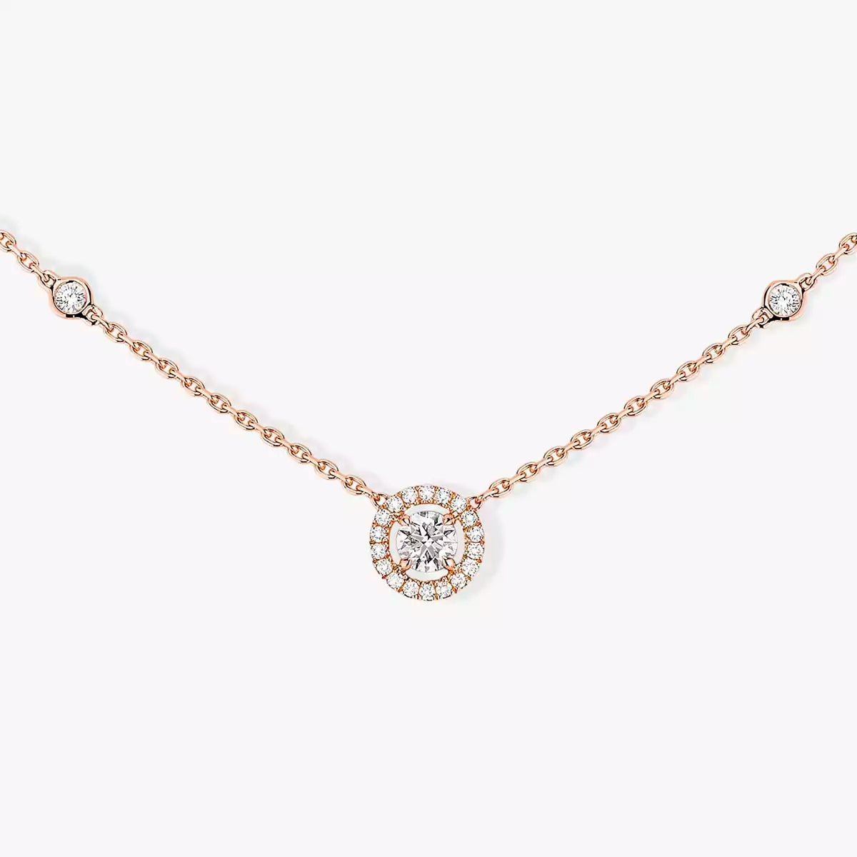 [moco jewelrys ]Diamond Necklace 0,20ct Brilliant Shape Joy