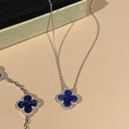 ¡®Star¡¯CLOVER 15MM PIETERSITE NECKLACE SILVER